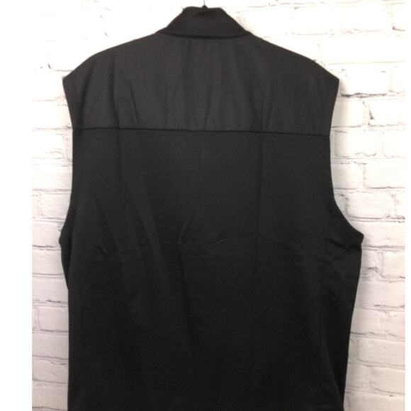 Greg Norman Tasso Elba Performance Hydrotech 1/4 Zip Lightweight Black Vest L - Picture 3 of 9